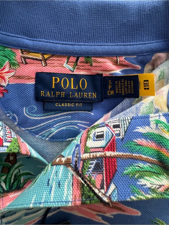 Polo Ralph Lauren Other - Polo by Ralph Lauren Blue Tropical Print Polo Shirt